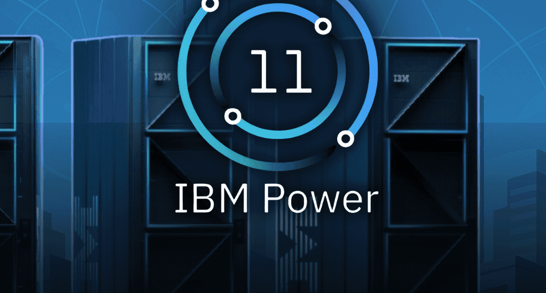 Imagem promocional do IBM Power11 destacando seus principais diferenciais: alta disponibilidade com zero downtime, desempenho otimizado para inteligência artificial e bancos de dados, integração com IBM Cloud e multicloud, e eficiência energética com menor consumo e footprint.