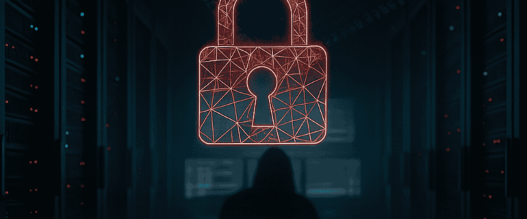 Ilustração de ataque cibernético representando invasão hacker e a importância da proteção de dados em empresas de TI